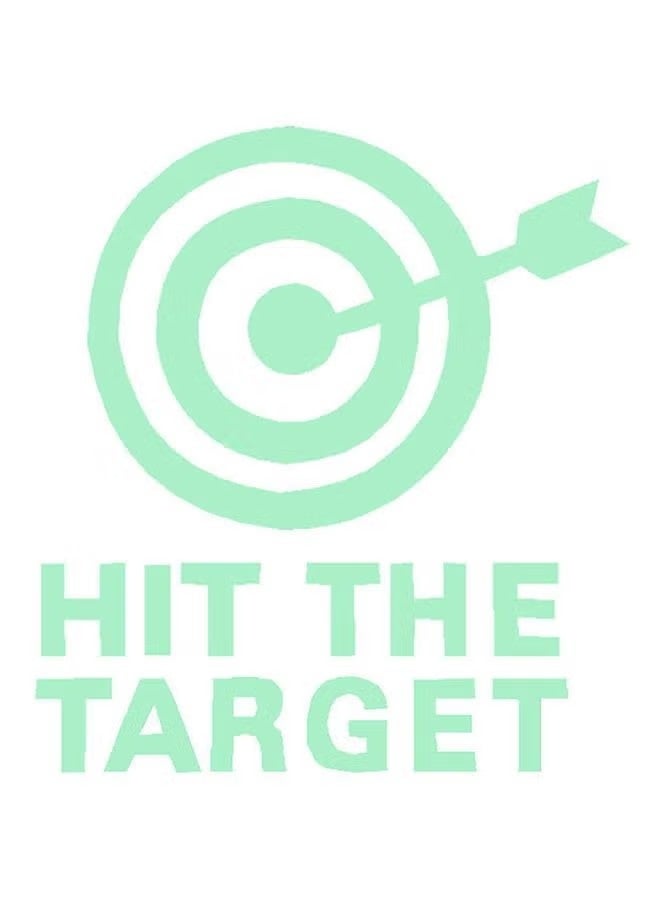1-Piece Creative “Hit The Target” Pattern Waterproof Fluorescent Door Sign Sticker, Door Luminous Indication Sticker - Image 1